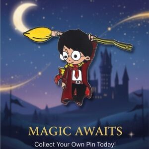 Harry Potter ‘Broom Stick | Hanging’ Enamel Pin